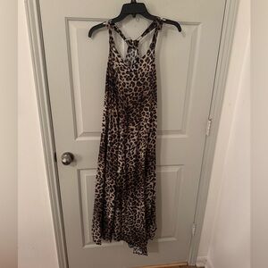 All Saints Leopard/Animal Print Sleeveless Maxi Dress size 10